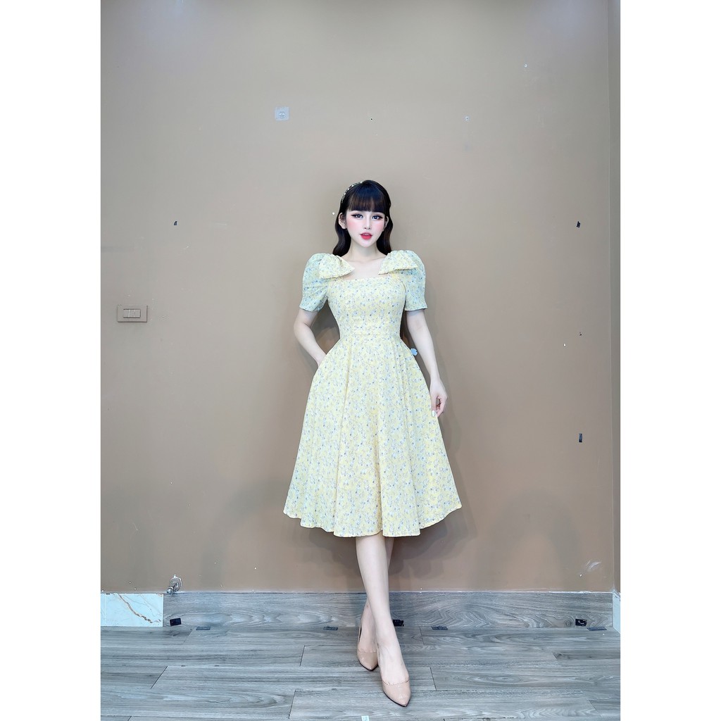 Monoco- Váy cổ vuông nơ hai vai mới- 8534 | BigBuy360 - bigbuy360.vn