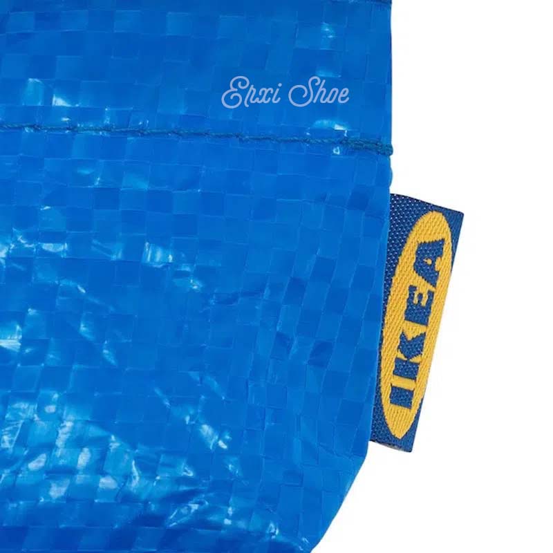 Oeteo Cửa Hàng Mặt Dây Chuyền Túi Dệt Mini Màu Xanh Lam Sáng Tạo