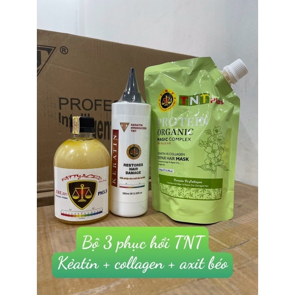 Bộ phục hồi tóc keratin tnt,cologen men sống,phục hồi tóc nát,tóc tẩy quéo.đanh dai lại sợi tóc ,mùi thơm