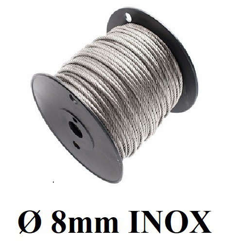 Dây cáp Ø [ 8mm ] INOX 304