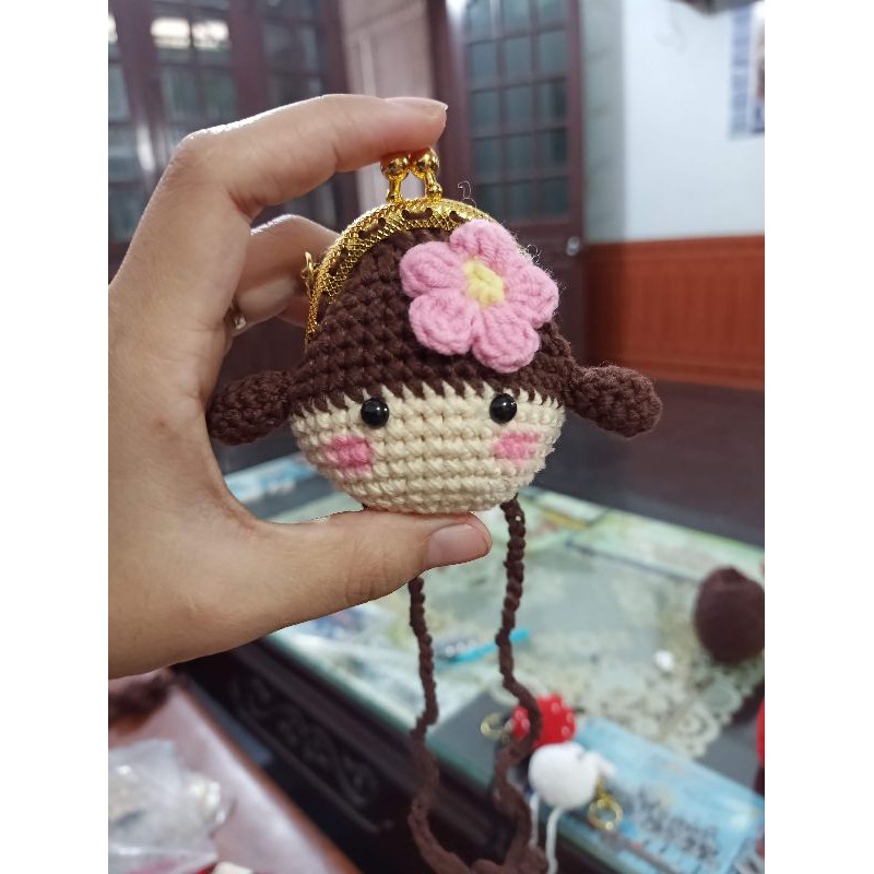 túi đựng tỏi hình bé gái