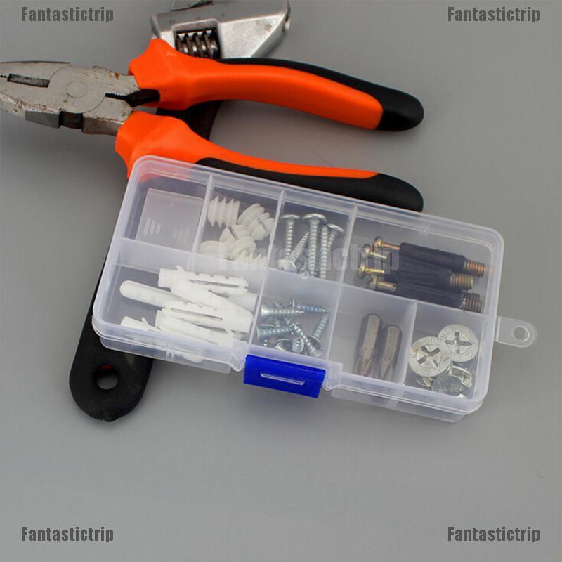 Hộp Nhựa 10 Ngăn Đựng Trang Sức Có Thể Điều Chỉnh