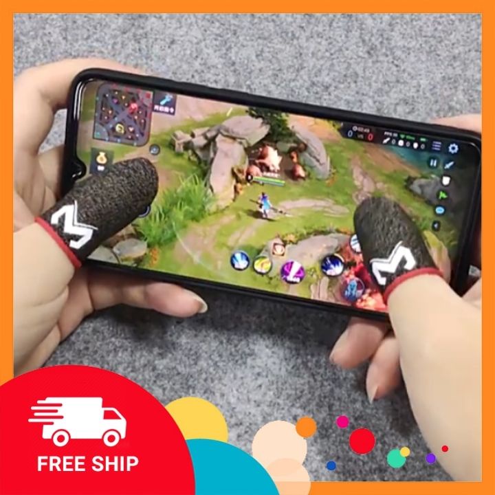 Găng tay chơi game ff MEMO sợi bạc cao cấp chống mồ hôi co giãn tốt tăng độ nhạy cảm ứng iTeemo