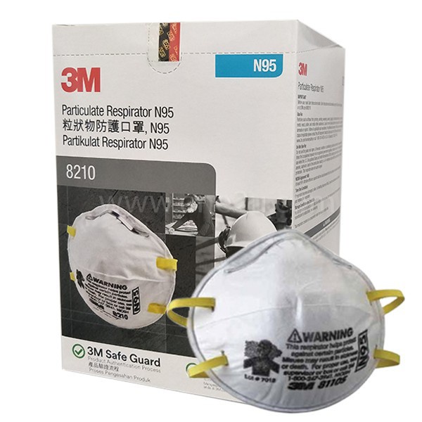 Khẩu Trang 3M 8210 Lọc 95% Bụi Mịn PM2.5 & Khí Thải Chuẩn N95- 3M LONG VU