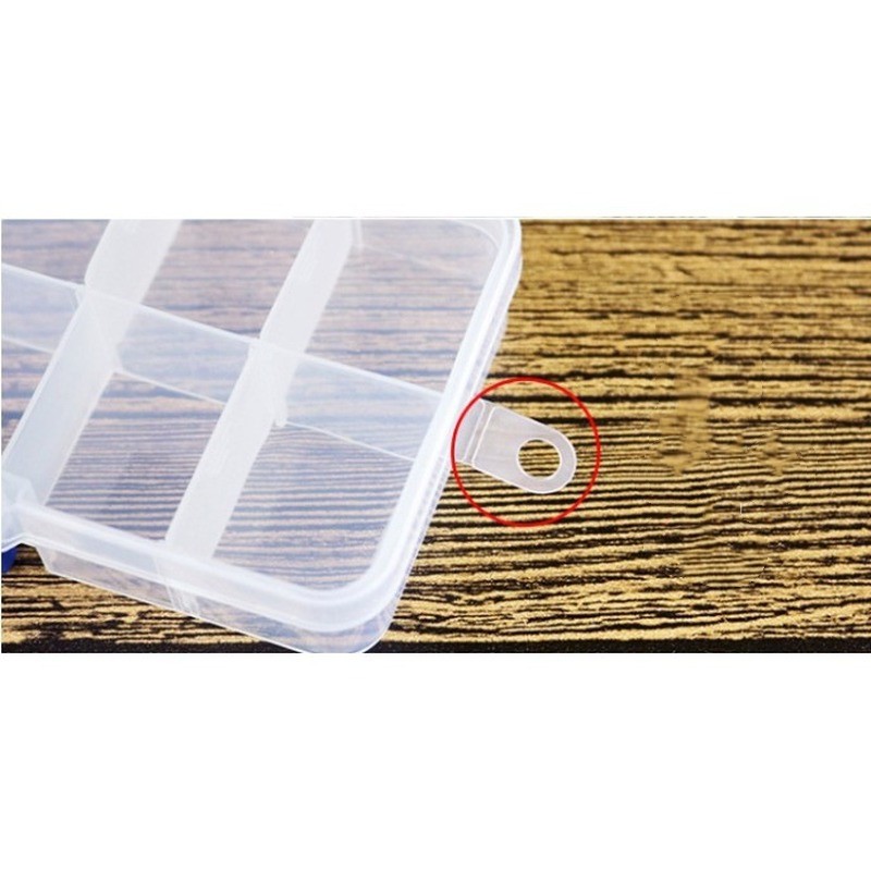 Hộp Nhựa PP Trong Suốt 10 Ngăn Đựng Đồ Đa Năng Tiện Dụng