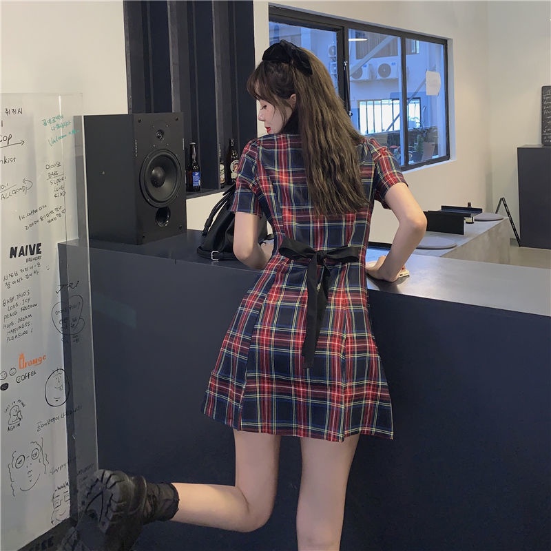 Đầm Cổ Vest Thiết Kế Mới Thời Trang Mùa Hè Theo Phong Cách Retro