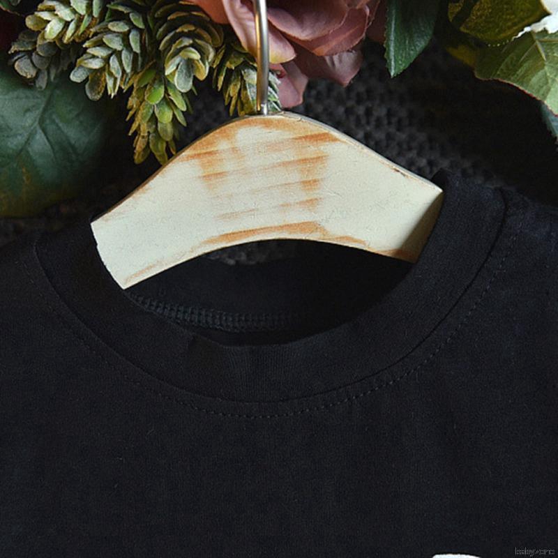 Bộ áo thun ngắn tay + chân váy nơ cho bé gái