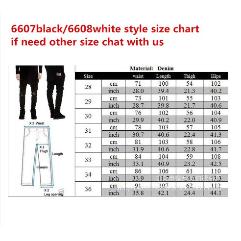High Street Tide Brand Pure Black Slim Pants Elastic Jeans Men's Slim Ripped Jeans