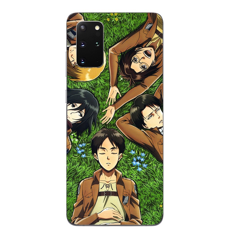 Ốp Lưng Silicone In Hình Attack On Titan Cho Samsung Galaxy M02 M12 A02 A02S A12 A32 A42 A52 S21 Plus Ultra 5g