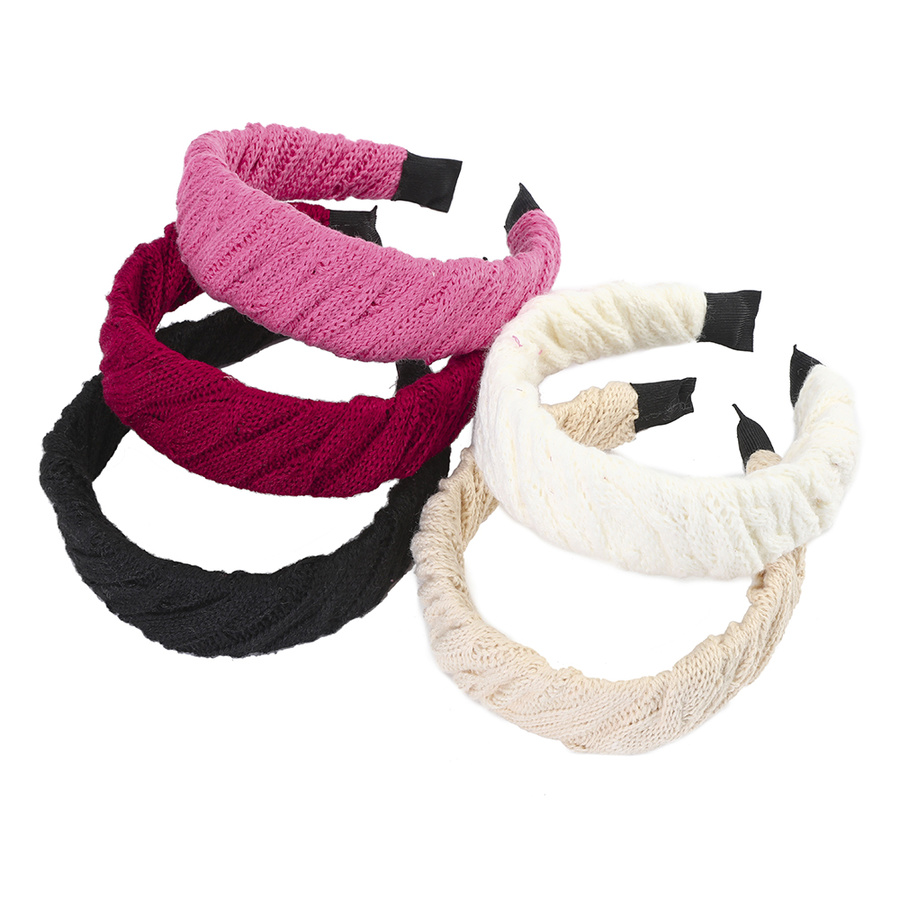 Băng Đô Len Màu Trơn Phong Cách Hàn Quốc Cho Nữ