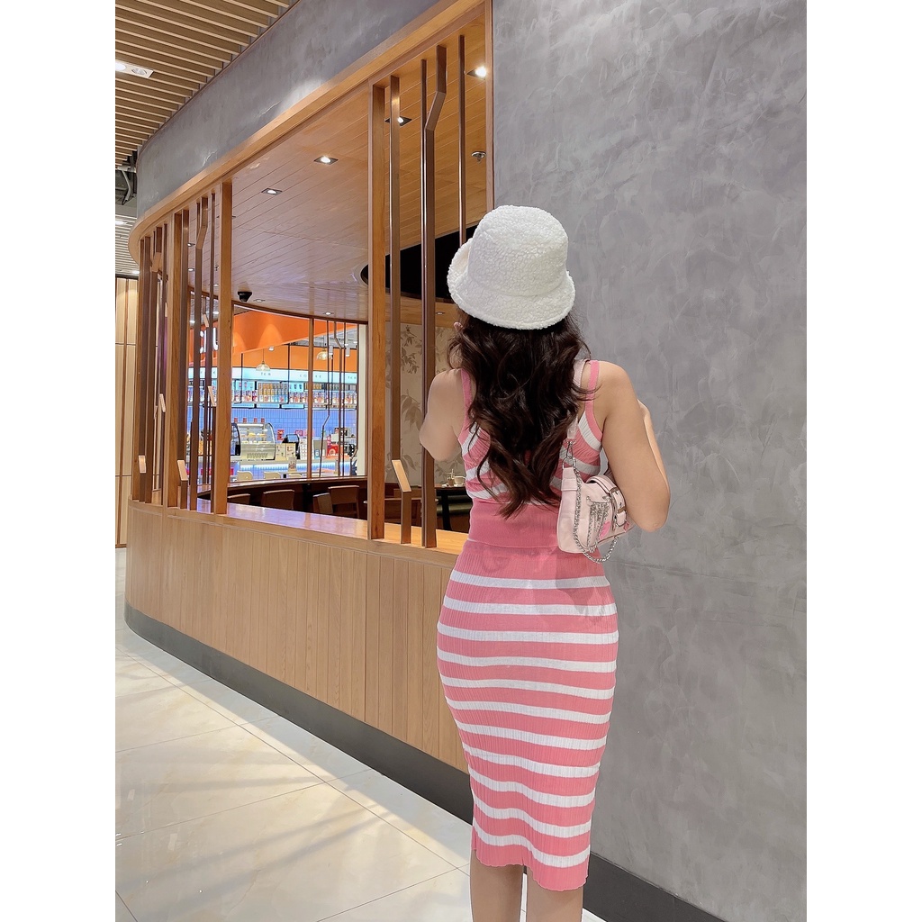 Set đồ len 2 dây áo + chân váy sành điệu Set Abir DS03 Cin house