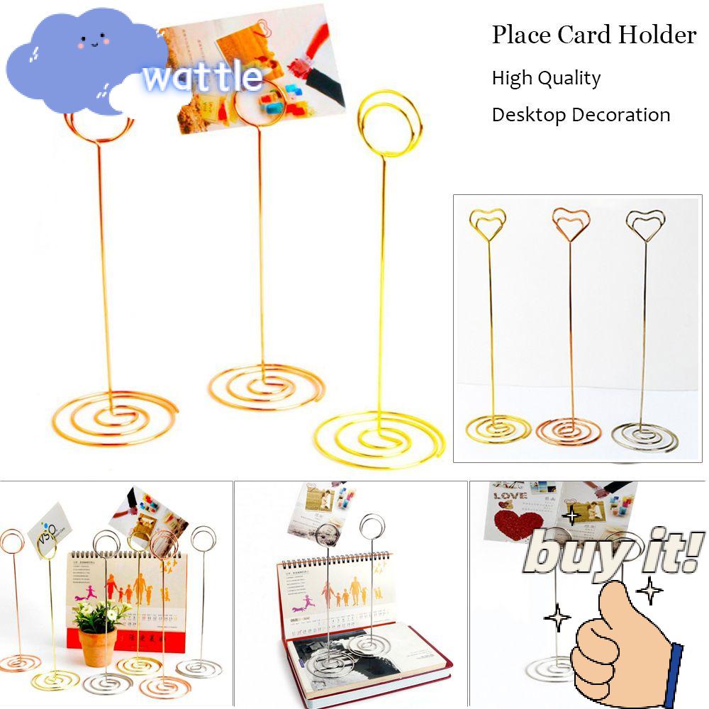 1 Thẻ Bài Hình Hoa Hồng Bằng Kim Loại|Kẹp Ảnh Để Bàn Trang Trí Tiệc Cưới