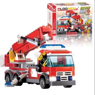 Bộ Lego Xe Cứu Hỏa 244 chi tiết