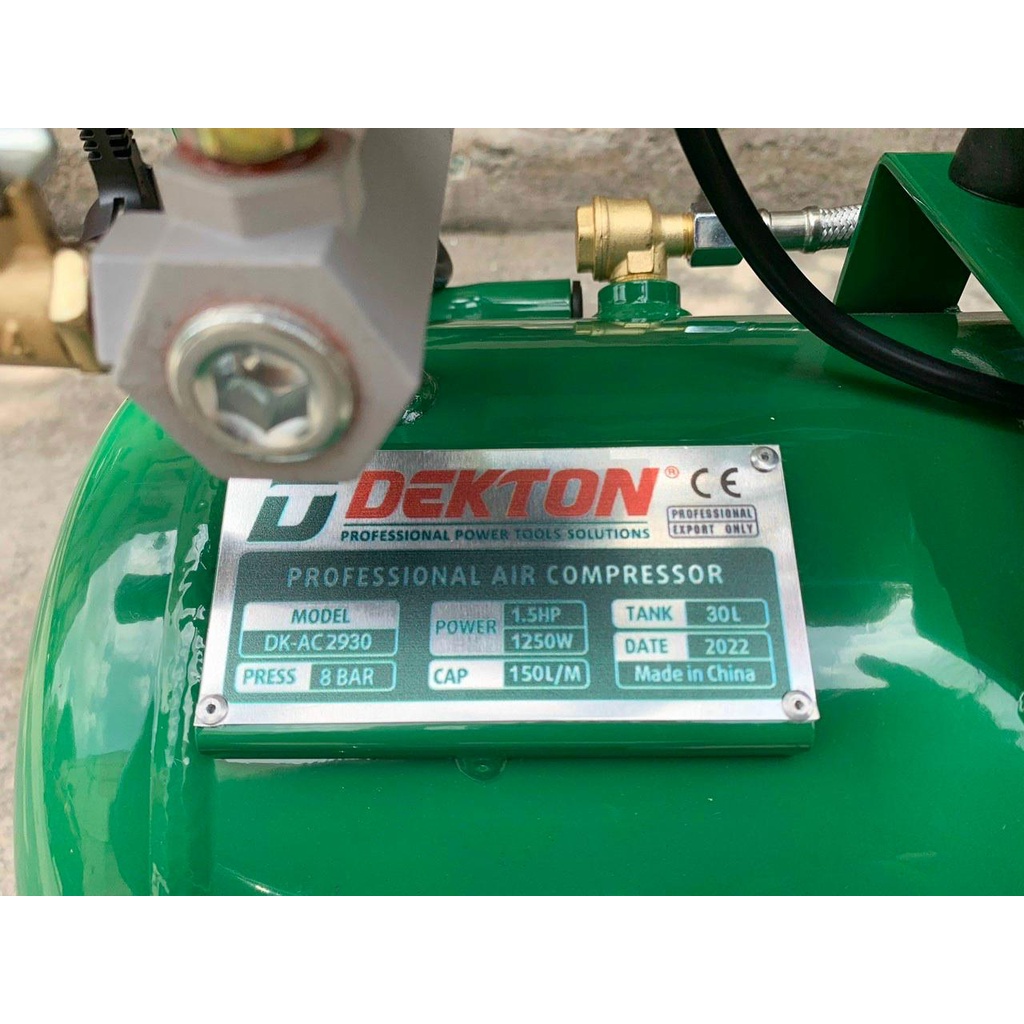 Máy nén khí không dầu 25L DEKTON DK-AC2930, công suất 1,5HP, mẫu mới