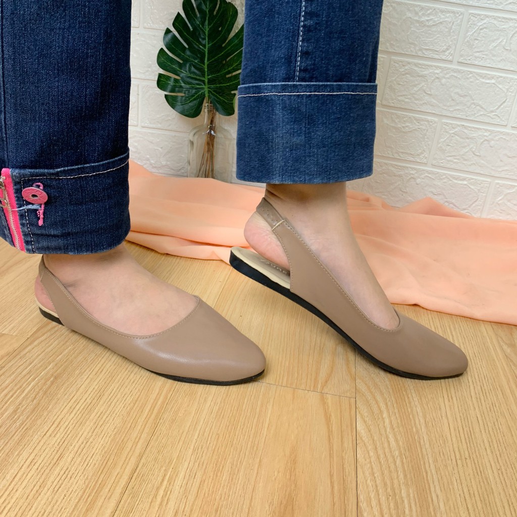 Giày thể thao Aleena YARA PAPAKE FLATSHOES dây cao su sau cho nữ