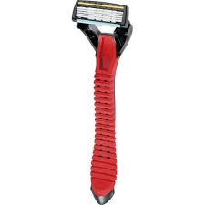 Kết quả hình ảnh cho Set 4 dao cạo râu 5 lưỡi kép Ignis KAI (cán đỏ)"