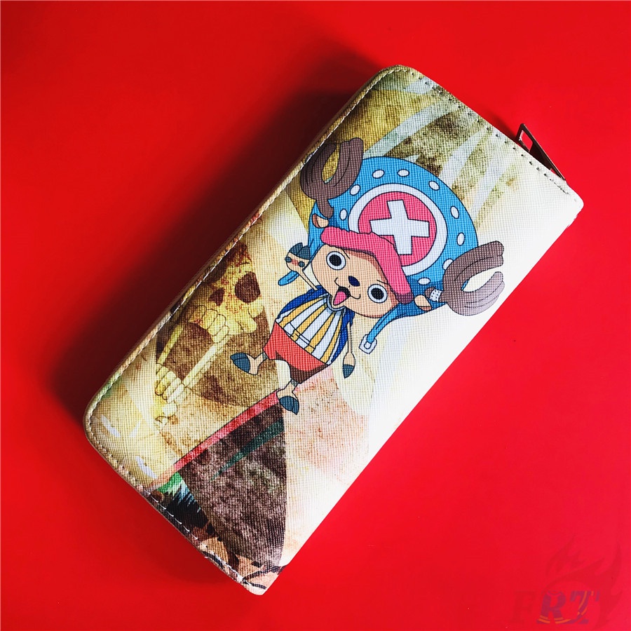 ❀ Ví Dài Họa Tiết ONE PIECE Q-4: Chopper ❀ 1 Ví Nữ Da PU In Hình Anime Thời Trang
