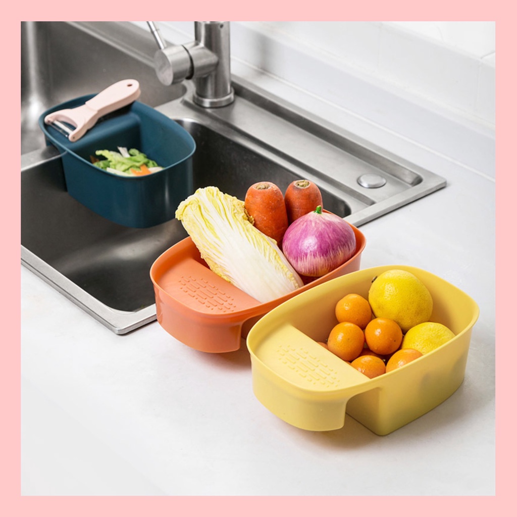 [Đời Sống] Khay nhựa gác bồn rửa bát - Khay lọc rác dùng trong nhà bếp tiện lơi.