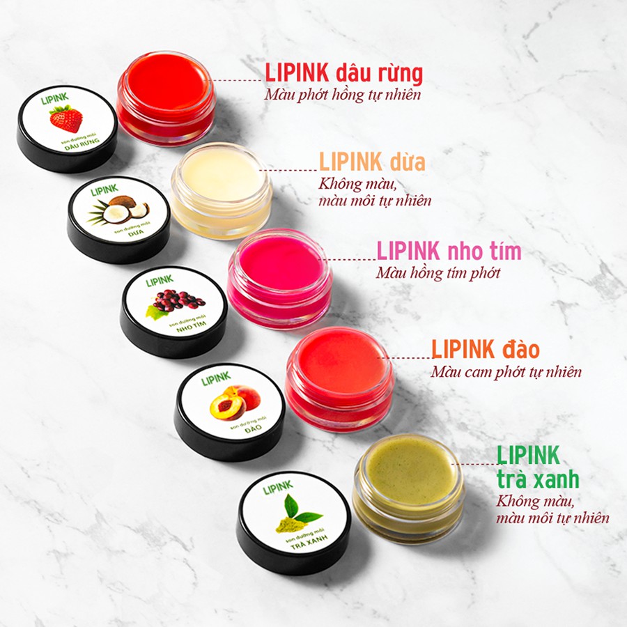 Son dưỡng môi LIPINK - Dưỡng môi hồng tự nhiên, ngừa thâm môi, loại bỏ bong tróc, thâm sạm môi - Vườn Mỹ Phẩm | BigBuy360 - bigbuy360.vn