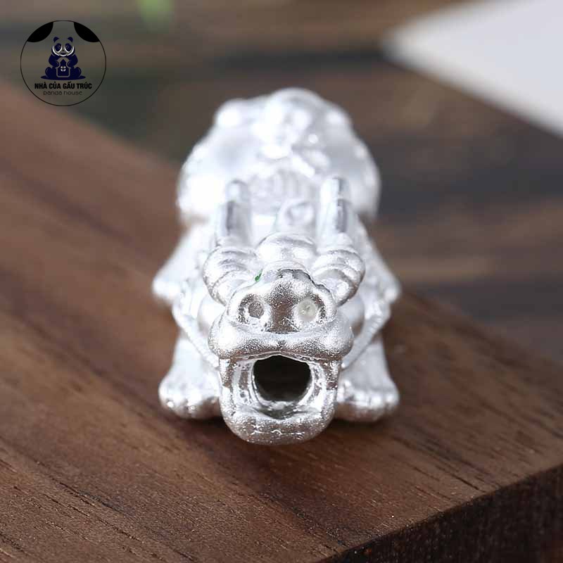 💖 Charm bạc s925 hình con Tỳ Hưu bạc trắng - Panda House