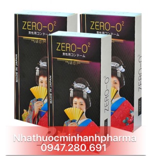 Bao cao su Zero O2 nhập khẩu nhật hộp 12c (cam kết chính hãng)