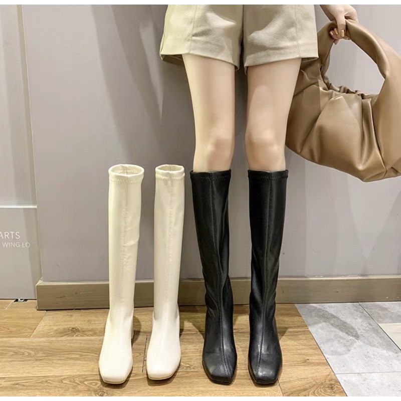Boot cao cổ trơn 6cm😻