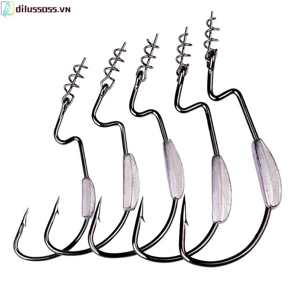 Set 5 Lưỡi Câu Cá Mềm 1.5g 2.5g 3g Chuyên Dụng