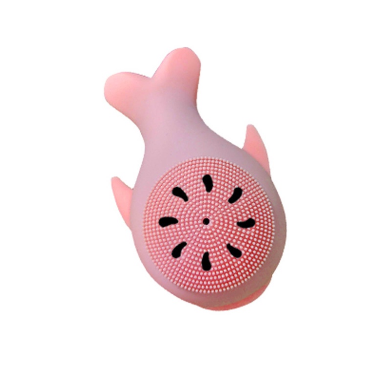 Cọ Rửa Mặt Silicone Hình Cá Voi Nhỏ Xinh Chăm Sóc Da