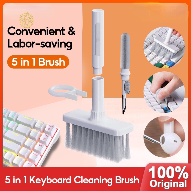 Mới Bộ Cọ Vệ Sinh Bàn Phím Máy Tính 5 Trong 1 Đa Năng Tiện Dụng