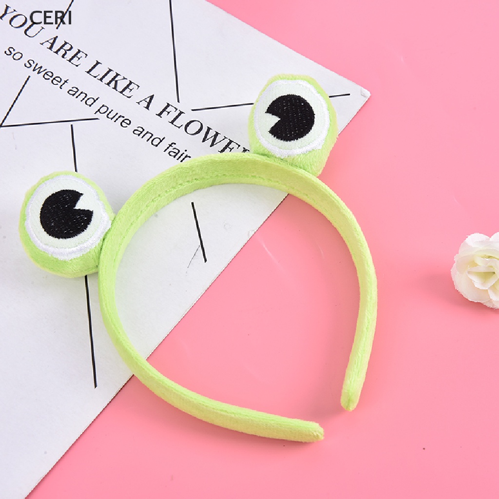 CE Frog Makeup Headband Wide-brimmed Elastic Hairbands Cute Girls Hair Bands RI