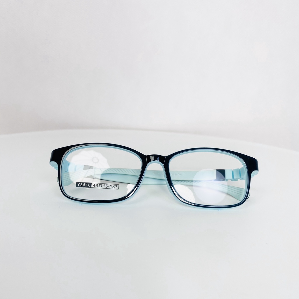 Gọng kính y8816 nhựa thời trang trẻ em nam nữ siêu nhẹ siêu bền hợp OURESS