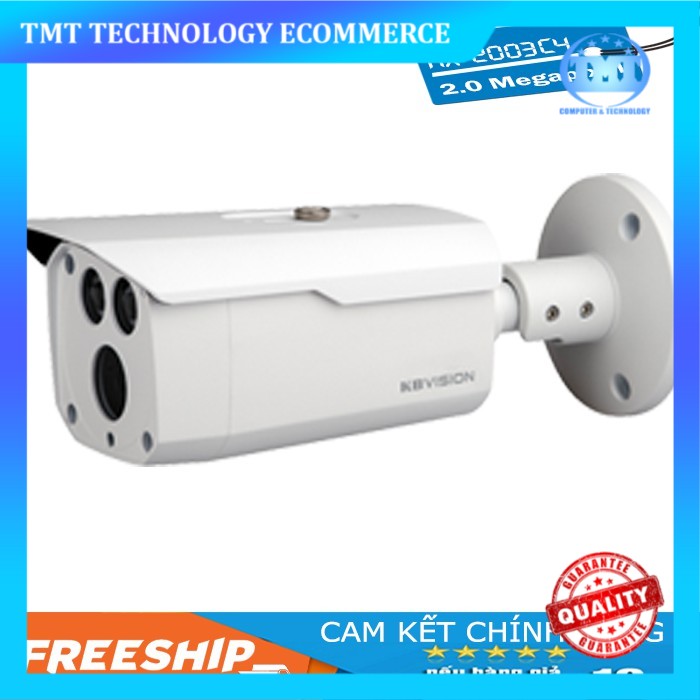 Camera Kbvision KX-2003C4 (2.0MP) - Camera CVI/TVI/AHD/Analog - Hình Ảnh Rõ Nét Với Khoảng Cách 500~700m