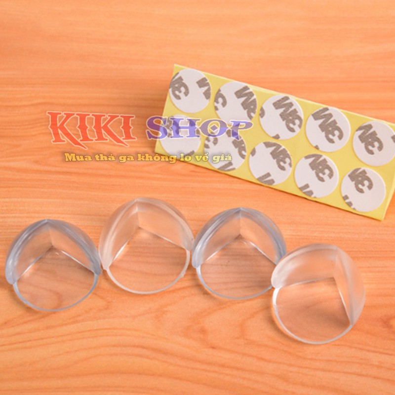  Bịt góc bàn silicon ZIYI, miếng bịt góc bàn silicon tròn, an toàn cho bé, Kiki shop