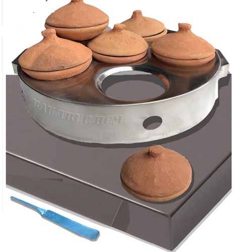 Lò inox đỗ bánh căn  - nấu bếp gas