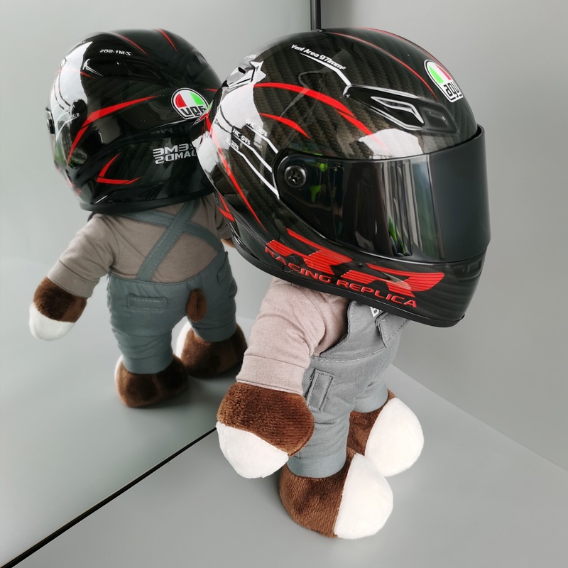 Thú Nhồi Bông Hình Gấu Đội Mũ Bảo Hiểm Xe Mô Tô BMW Rilakkuma