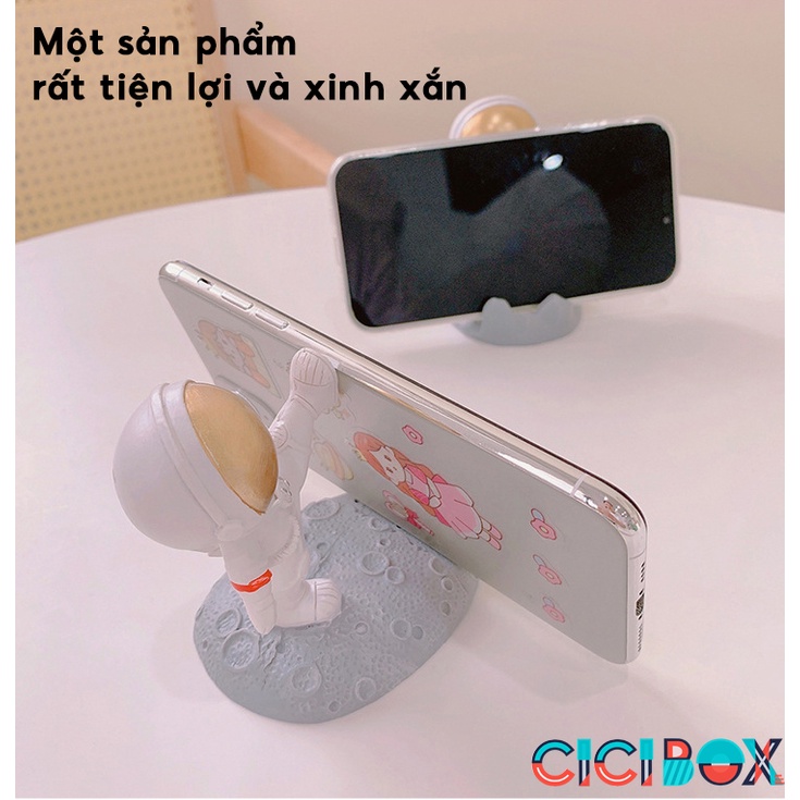 Giá Đỡ Điện Thoại Để Bàn Đáng Yêu Hình Phi Hành Gia, Giá Đỡ Ipad Đa Năng Tiện Lợi CICIBOX