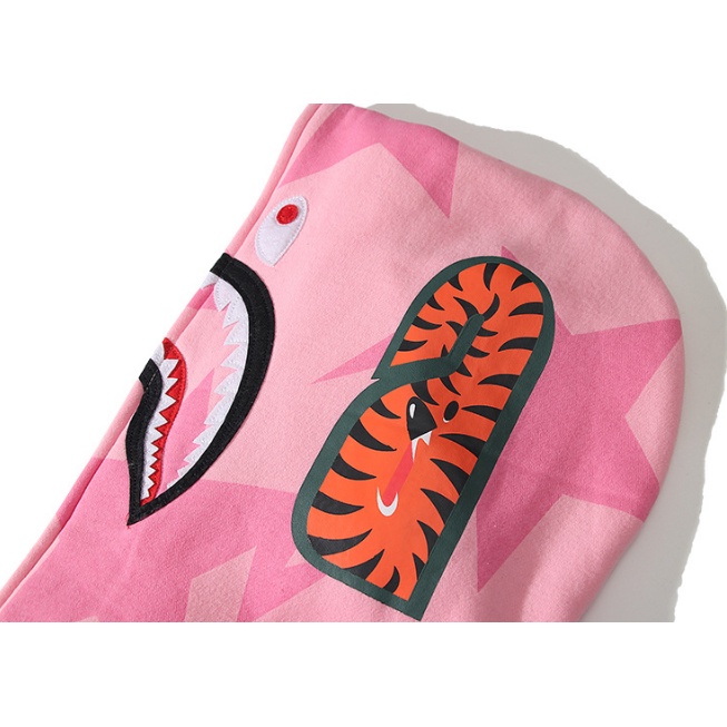 Áo Khoác Hoodie BAPE Họa Tiết Rằn Ri Unisex 0802