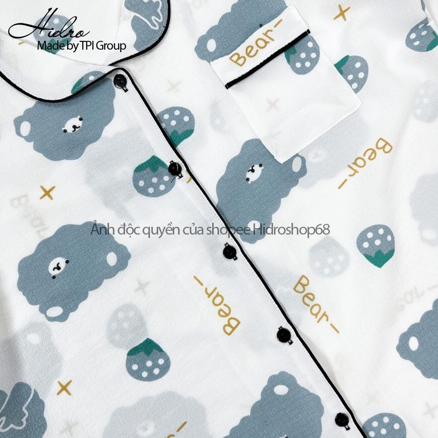 Bộ Ngủ Pijama Mặc Nhà Chất Đũi Xốp Tay Ngắn Quần Dài Thoáng Mát Thấm Hút Mồ Hôi Siêu Tốt Họa Tiết Dễ Thương