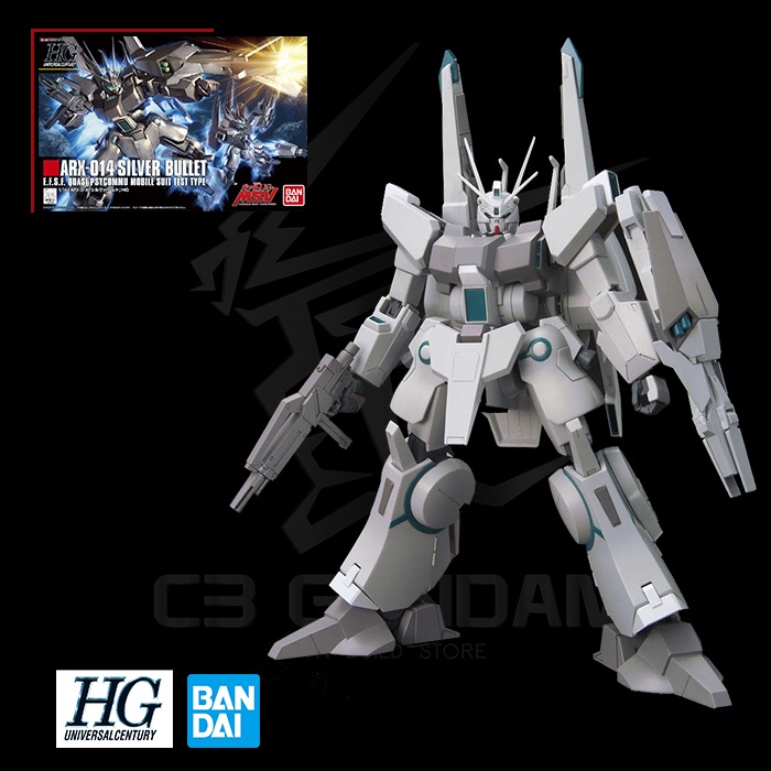 [BANDAI] MÔ HÌNH ĐỒ CHƠI LẮP RÁP GUNDAM HG 170 1/144 ARX-014 SILVER BULLET HGUC GUNPLA CHÍNH HÃNG NHẬT BẢN