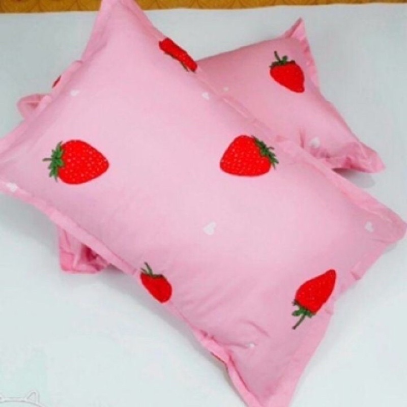 Đôi Vỏ Gối Nằm, Vỏ Gối Ôm  Bốn Mùa Bedding, Chất liệu cotton poly không nhăn, không xù, kích thước 45x65cm