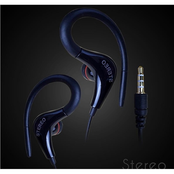 Tai nghe nhét tai có móc kẹp vành tai giắc 3.5mm kèm mic kiểu dáng thời trang