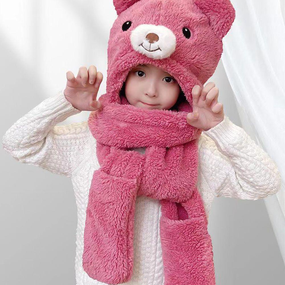 Mũ Lông Chống Gió Kèm Khăn Choàng Cổ Thời Trang Mùa Đông Cho Nữ