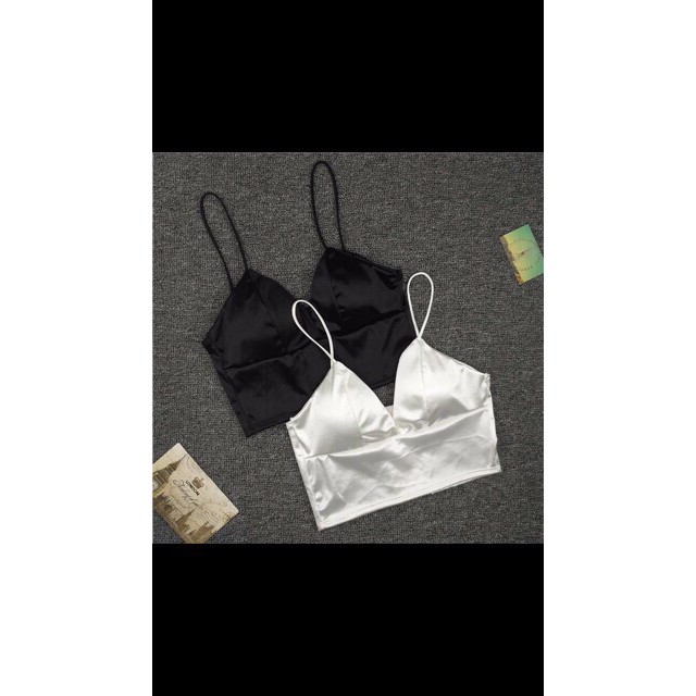 Áo Bra Lụa Phi Bóng 8 Nấc Cài Siêu Hot. 264