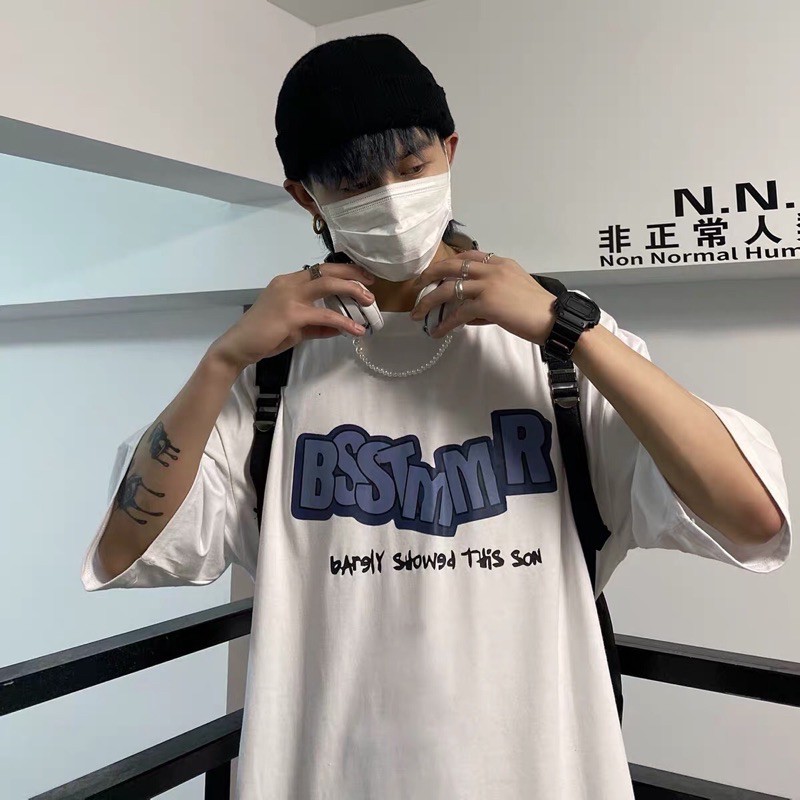 Áo thun tay lỡ dáng rộng unisex dưới 75kg - Bsstmmr | BigBuy360 - bigbuy360.vn