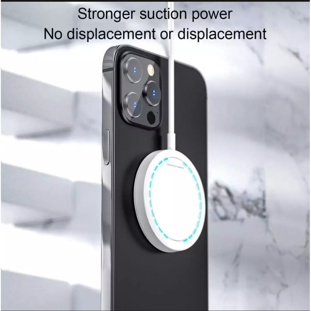 Dock đốc Đế Sạc Nam Châm Không Dây 15w WE.KOME Cho iph SS ( 8 X XS 11 12 13 pro max
