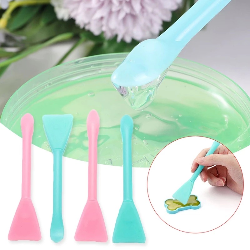 Cọ Silicon Mềm Hai Đầu Phết Mặt Nạ Bùn Đa Năng Tiện Dụng