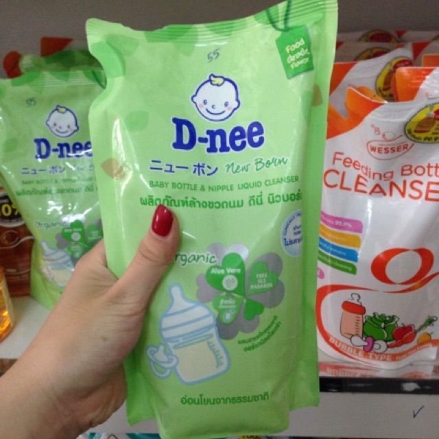 Nước Rửa Bình Sữa Cho Bé Dnee 600ml - Dạng Túi