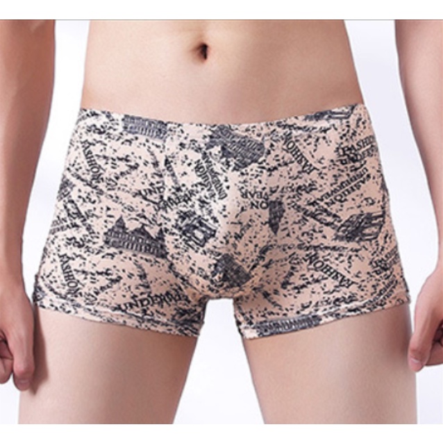 Sét 4 Quần lót đùi nam in họa tiết trẻ trung cá tính , chất liệu cotton mềm mại, co dãn tốt, ôm dáng thoải mái.
