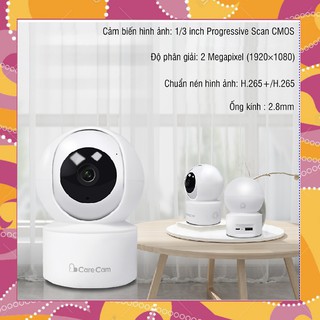 [xem 4 cam trên 1 màng hình] Camera Wifi CareCam 2.0Mpx YH200 [1080 FULL HD] Xoay Theo Chuyển Động Đàm Thoại 2 Chiều