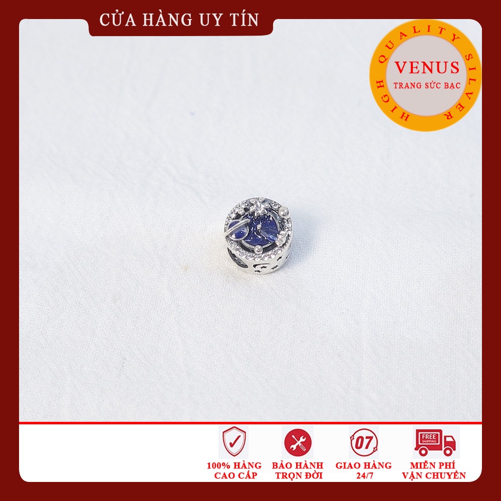 Bộ sưu tập charm xanh đậm- Bạc 925 cao cấp- Mã sản phẩm VENUSTH2